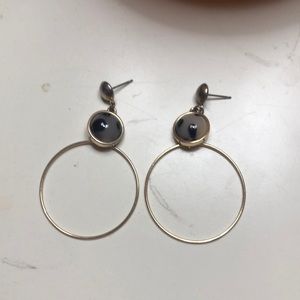 Gold hoop earrings